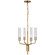 Casoria LED Chandelier in Hand-Rubbed Antique Brass (268|ARN 5481HAB-CG)