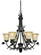 Sierra Six Light Chandelier in Black Walnut (63|H0170)