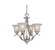 Monrovia Four Light Mini Chandelier or Semi Flush in Brushed Nickel (63|CH35404BN)