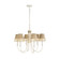 Cayman Six Light Chandelier in Country White (137|362C06CW)