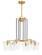 Arlo Six Light Chandelier in Black/Satin Brass (137|351C06BLSB)