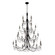 Brentwood 28 Light Chandelier in Carbon Black (137|350C28CB)