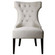 Arlette Wing Chair in Ebony Stain, Antique White, Brass (52|23239)