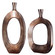 Kyler Vases, S/2 in Bronze (52|18965)