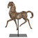 Caballo Sculpture in Aged Silver w/Gol (52|17585)