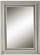Stuart Silver Mirror in Metallic Silver Leaf w/Light Gray Glaze (52|12005 B)