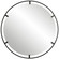 Cashel Mirror in Satin Black (52|09734)