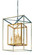 Morgan Eight Light Lantern in Gold Silver Leaf (67|F9998GSL)