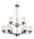 Fusion Nine Light Chandelier in Brushed Nickel (110|70339 BN)