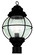 Catalina One Light Postmount Lantern in Black (110|69902 BK)