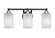 Paramount Three Light Bath Bar in Matte Black & Brushed Nickel (200|3423-MBBN-531)