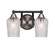 Paramount Two Light Bath Bar in Matte Black & Brushed Nickel (200|3422-MBBN-4250)