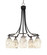 Paramount Five Light Chandelier in Matte Black & Brushed Nickel (200|3415-MBBN-5054)