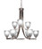 Paramount Nine Light Chandelier in Brushed Nickel (200|3409-BN-500)