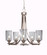 Paramount Five Light Chandelier in Brushed Nickel (200|3405-BN-3002)