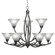 Bow Nine Light Chandelier in Brushed Nickel (200|279-BN-751)