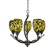 Bow Five Light Chandelier in Brushed Nickel (200|275-BN-408)