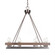 Belmont Eight Light Chandelier in Graphite & Painted Distressed Wood-look (200|2738-GPDW)