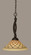 Bow One Light Pendant in Dark Granite (200|271-DG-7182)