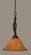 Bow One Light Pendant in Dark Granite (200|271-DG-58319)