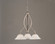 Bow Three Light Chandelier in Brushed Nickel (200|263-BN-510)