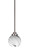 Odyssey One Light Mini Pendant in Brushed Nickel (200|2601-BN-4109)