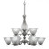 Revo Nine Light Chandelier in Aged Silver (200|249-AS-751)