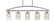 Marquise Five Light Island Pendant in Brushed Nickel (200|2435-BN-300)