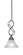 Jazz One Light Mini Pendant in Brushed Nickel (200|232-BN-451)