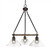 Blacksmith Three Light Chandelier in Painted Wood-Look & Dark Granite (200|1766-304)