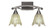 Bow Two Light Bathroom Lighting in Brushed Nickel (200|172-BN-1025)