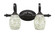 Eleganté Two Light Bathroom Lighting in Dark Granite (200|162-DG-5054)