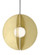 Orbel LED Pendant in Aged Brass (182|700TDOBLRR-LED930)