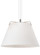 Devin One Light Pendant in Polished Nickel/White (182|700TDDEVPWNW)
