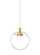 Palona LED Pendant in Natural Brass (182|700MOPLNCNB-LED930)