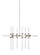 Linger LED Chandelier in Polished Nickel (182|700LNG18N-LED930)