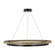 Grace LED Chandelier in Matte Black/Weathered Oak Wood (182|700GRC48BW-LED930)