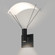 Suspenders One Light Wall Sconce in Satin Black (69|SLS0210)