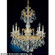 La Scala Eight Light Chandelier in Heirloom Gold (53|5007-22S)