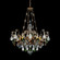 Renaissance Rock Crystal Eight Light Pendant in French Gold (53|3587-26CL)