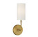 Powell One Light Wall Sconce in Warm Brass (51|9-1755-1-322)