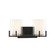 Eaton Two Light Bathroom Vanity in Matte Black with Warm Brass Accents (51|8-1977-2-143)