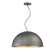 Sommerton Three Light Pendant in Rubbed Zinc with Silver Leaf (51|7-5014-3-85)
