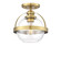 Pendleton One Light Semi-Flush Mount in Warm Brass (51|6-7200-1-322)