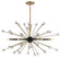 Ariel Six Light Chandelier in Como Black with Gold (51|1-1858-6-62)