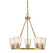 Calhoun Five Light Chandelier in Warm Brass (51|1-1021-5-322)