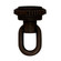 1/4 Ip Matching Screw Collar Loop With Ring in Old Bronze (230|90-2495)