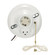 On-Off Pull Chain Ceiling Receptacle With Grounded Outlet in White (230|90-2484)