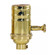 Full Range Turn Knob Dimmer Socket With Removable Knob in Polished Brass (230|80-1795)