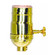 On-Off Turn Knob Socket W/Removable Knob in Polished Brass (230|80-1179)